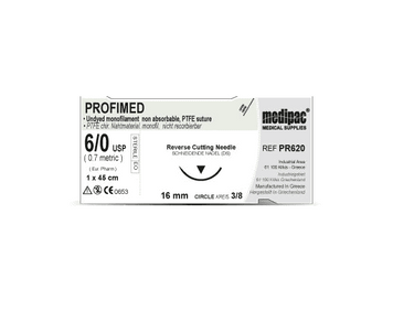 MEDIPAC, PROFIMED 45 см. (1 шт.), матеріал шовний не розсмоктується 4510-1308 фото