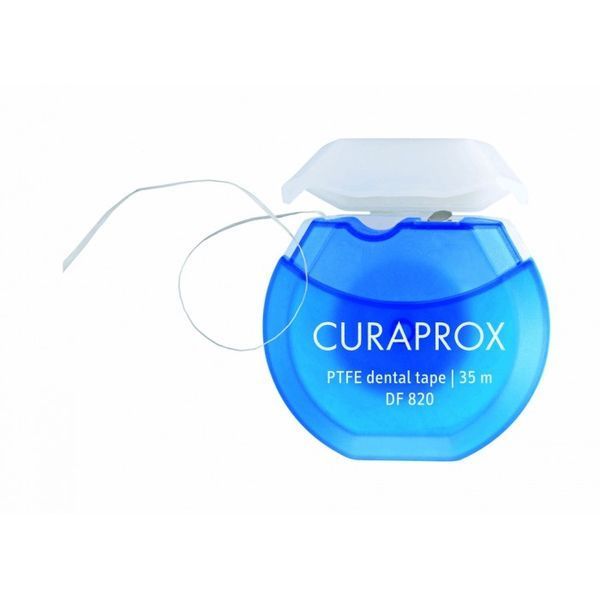 Зубна нитка Curaprox тефлонова з хлоргексидином, 35 м 3010-2561 фото
