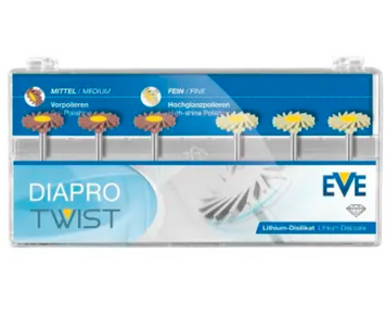 Набір полірувальних інструментів EVA DIAPRO Twist RA 363 6810-6909 фото