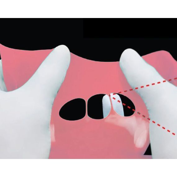 Рожеві хустки для коффердаму Dental Dam Novadam 1410-6543 фото
