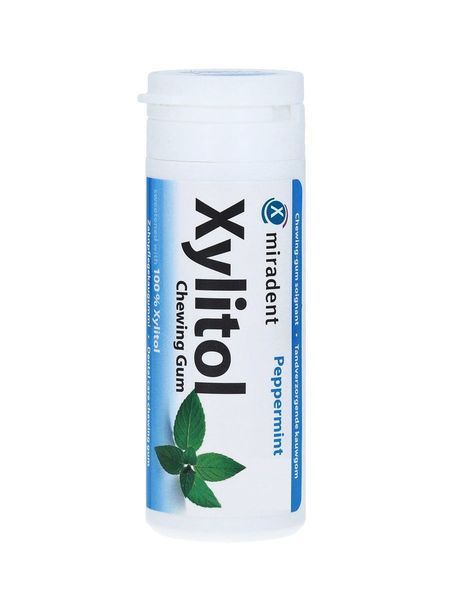 Xylitol Chewing Gum Miradent жувальна гумка з ксилітолом, 30 шт свіжі фрукти (fresh fruits) 3710-2493 фото