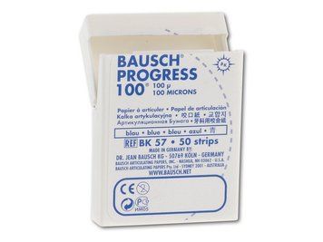 Bausch, BK57 100 мкм. (50 листов), бумага артикуляционная синяя 5410-2523 фото