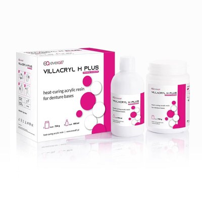 VILLACRYL H PLUS Zhermack пластмаса акрилова 300г+150мл 0 безбарвний 8610-1890 фото