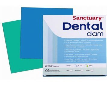 Коффердам Dental Dams (Дентал Дамс), 36шт/упак. зеленый тонкие 6410-1013 фото