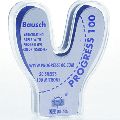 Папір Артикуляційний Bausch (Бауш) підкова 100 мкм, 50лист. Червона Bausch BK54 1610-1536 фото