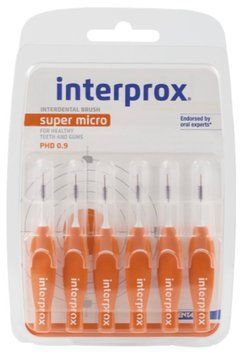 INTERPROX 4G Super Micro 0.9 мм Dentaid(6 шт.), щітка міжзубна 4310-1333 фото