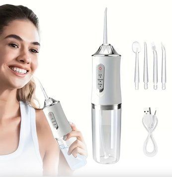 Портативний USB іригатор для порожнини рота, 4 насадки 8910-6722 фото