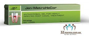 JenDental, Jen-MetroHecor (2 мл.), антибактеріальний гель 5510-1156 фото