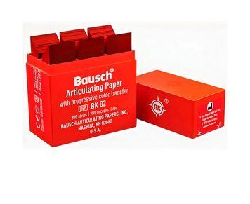 Артикуляционная бумага BK02 Bausch, 200 мкм, 300 листов 2910-6259 фото