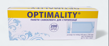Пакет стерилізаційний самоклеючий з індикатором 90х230, 200 шт 4210-1297 фото