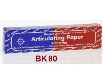 Bausch, BK 81 подкова 40 мкм. (150 листов), бумага артикуляционная 1710-2055 фото